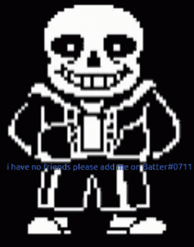sans undertale's battle sprite